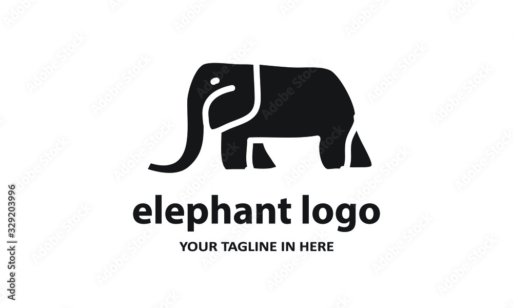 The concept of modern Sderhana elephant logo design is easy to remember The concept of modern Sderhana elephant logo design is easy to remember