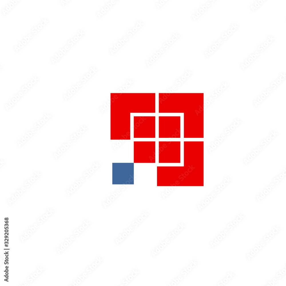 Obraz premium pixel logo