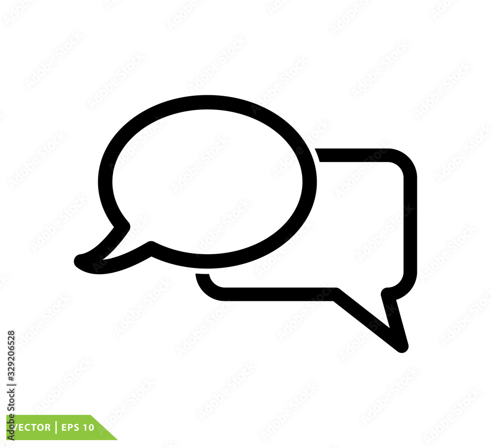 Bubble speech icon vector logo template illustration Bubble speech icon vector logo template illustration