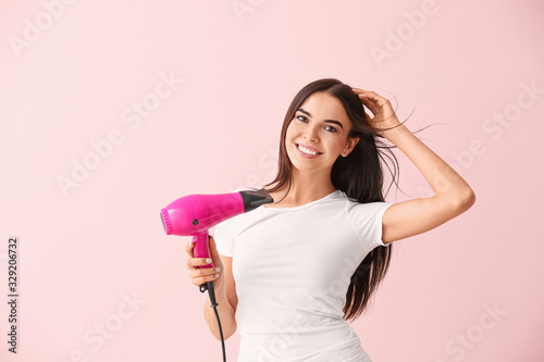Beautiful young woman with ...