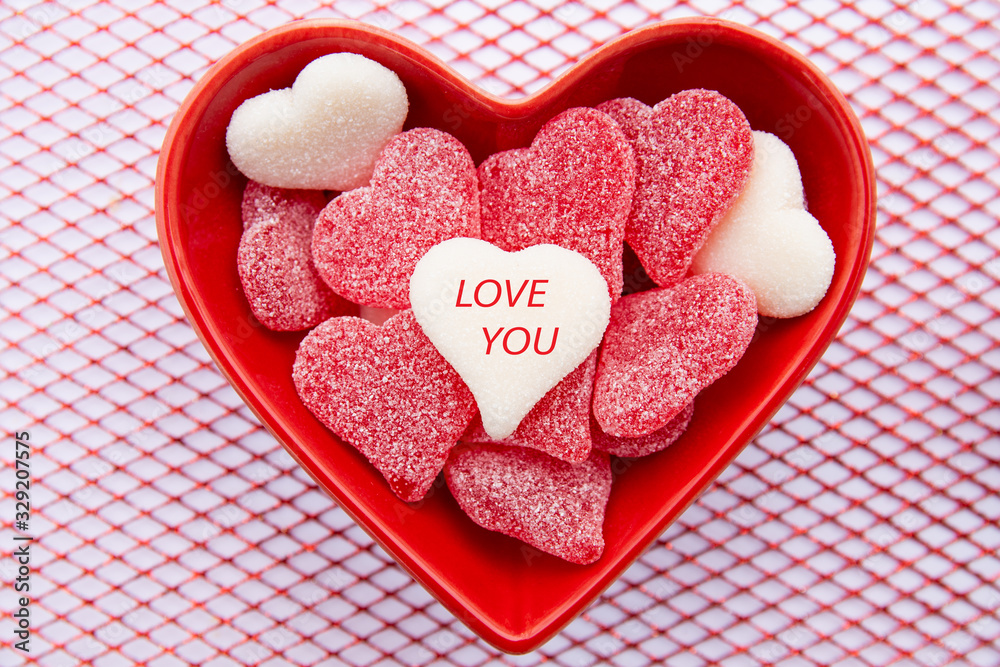 Obraz premium Love you heart shaped treats 