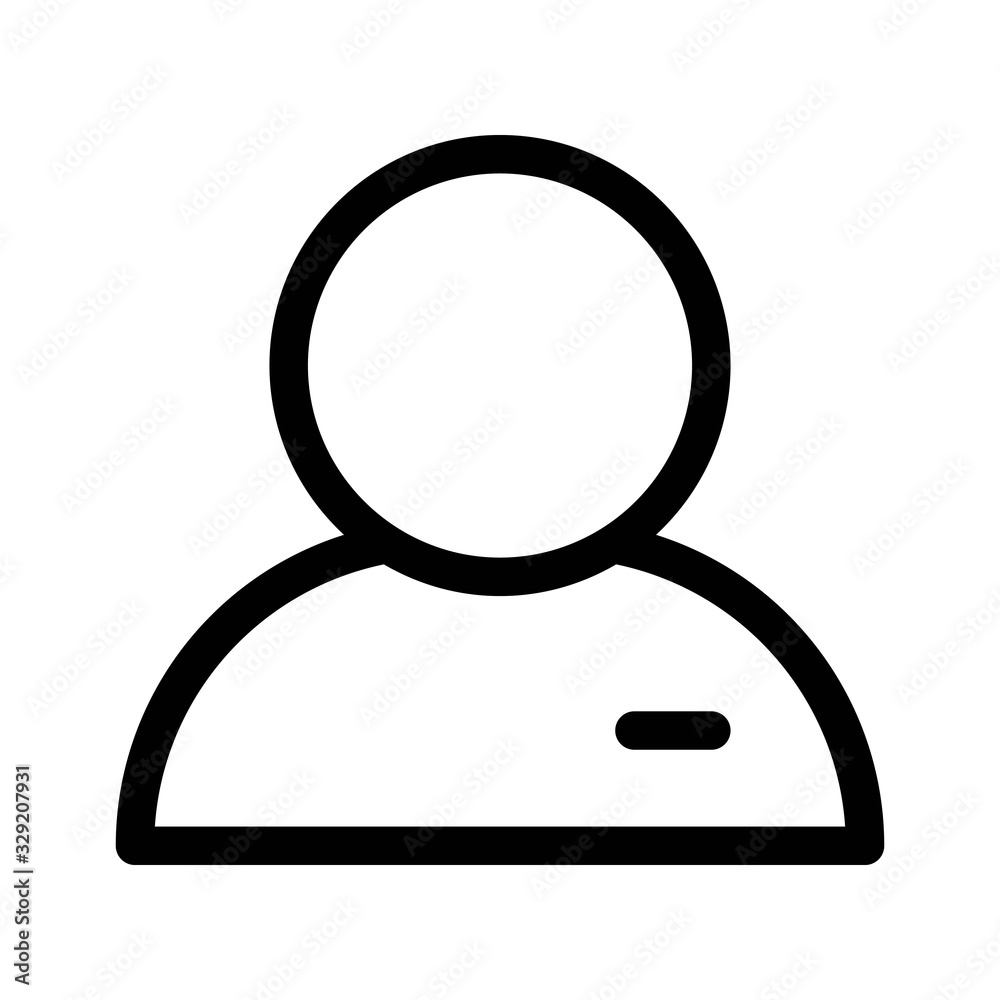 User icon in line style. Social media account, profile sign illustration for perfect web and mobile app designs. User icon in line style. Social media account, profile sign illustration for perfect web and mobile app designs.