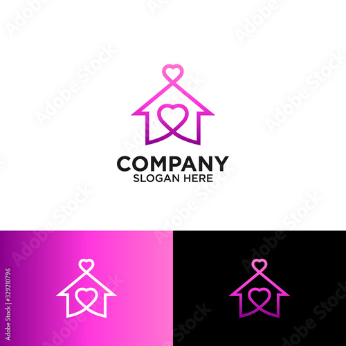 Home and love for orphanage logo design