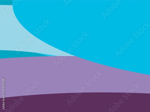 Colorful Blue and Purple, Abstract Modern Shape Background or Wallpaper