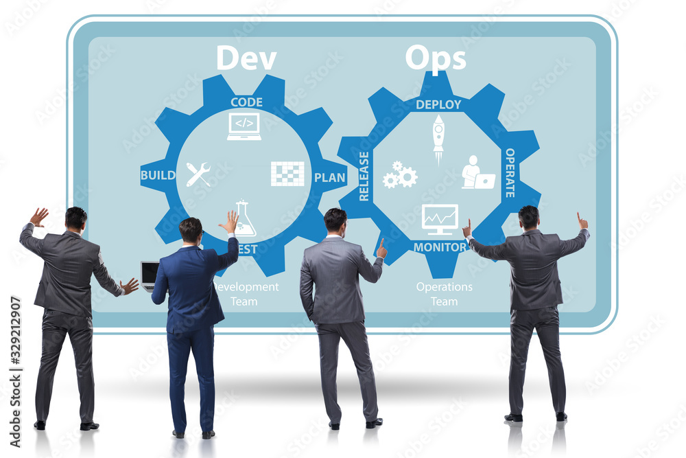 DevOps software development IT concept DevOps software development IT concept