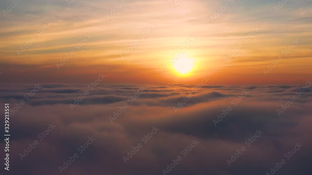 Stormy purple-blue clouds at sunset, drone view. Stormy purple-blue clouds at sunset, drone view.