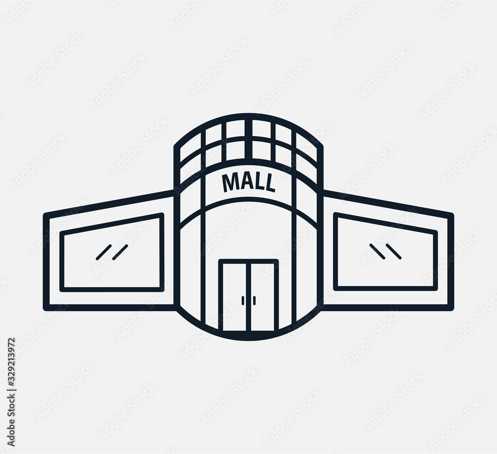 Building mall icon vector logo design template flat style trendy Building mall icon vector logo design template flat style trendy