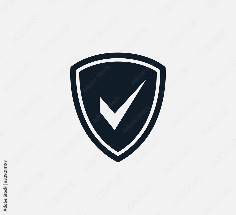 Shield icon vector logo design template Shield icon vector logo design template