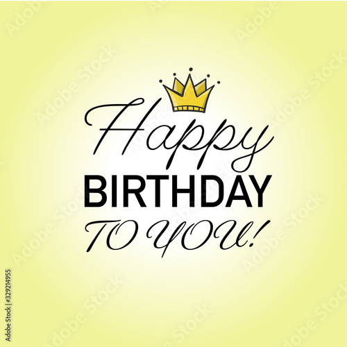 Birthday card design template for your print