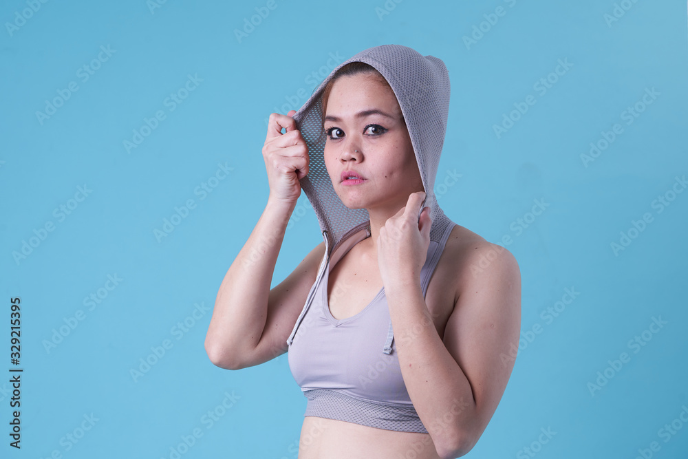 Beauty asian women with variety reaction face Beauty asian women with variety reaction face