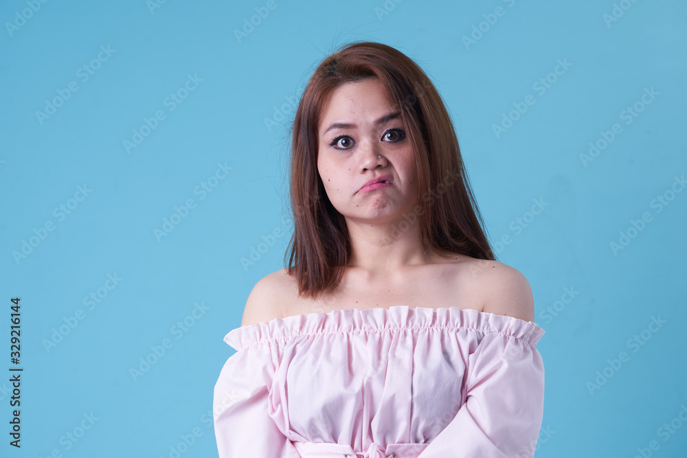 Beauty asian women with variety reaction face Beauty asian women with variety reaction face