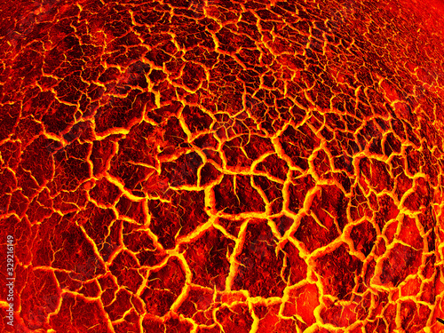 Lush lava. red lava texture background