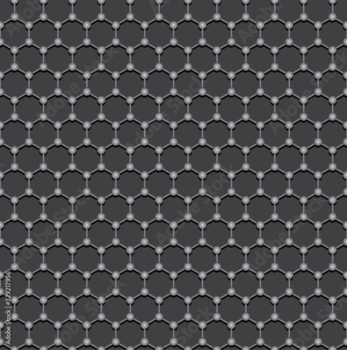 Graphene Molecule Textured Color Background