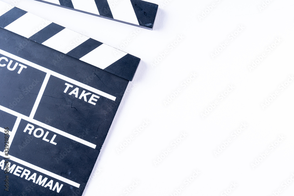 Clapper Board Isolated on white