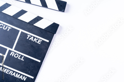Tela Clapper Board Isolated on white