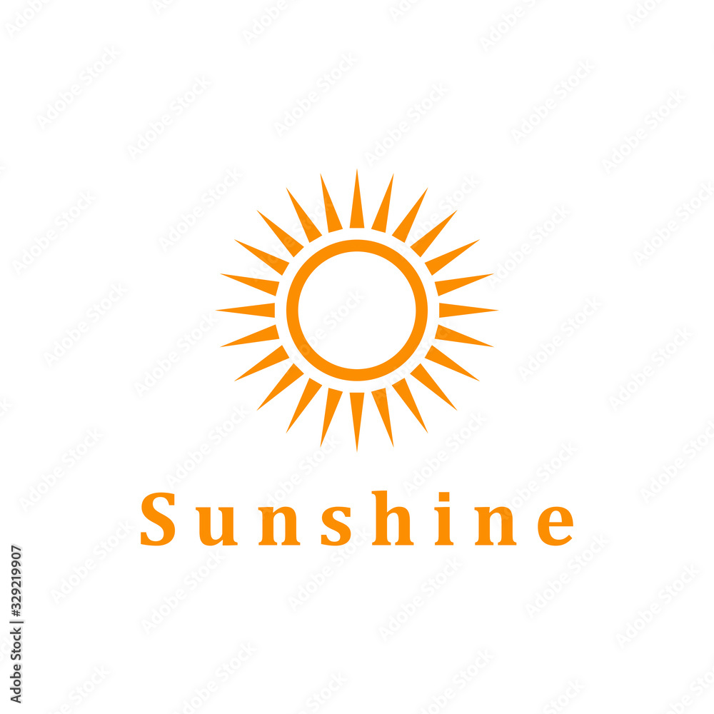 Fototapeta premium Sun logo vector design