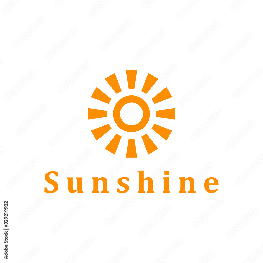 Fototapeta premium Sun logo vector design