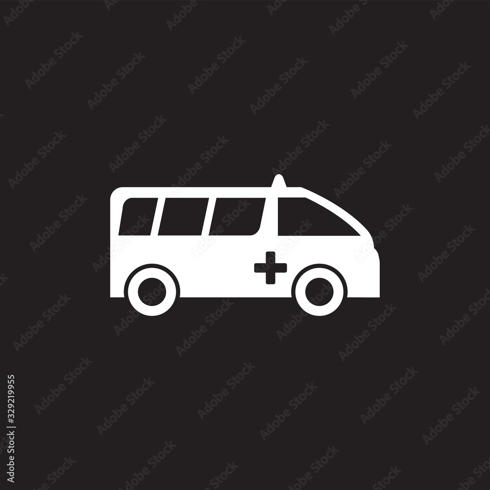 Ambulance graphic design template vector isolated