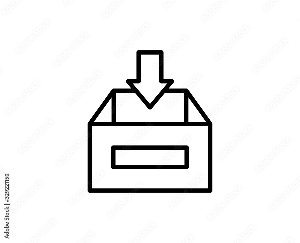 Flat line icon Flat line icon