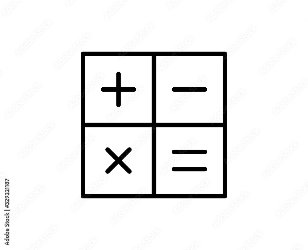 Calculator line icon Calculator line icon