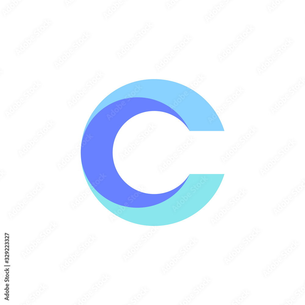 Creative letter c icon. Letter c vector logo Creative letter c icon. Letter c vector logo