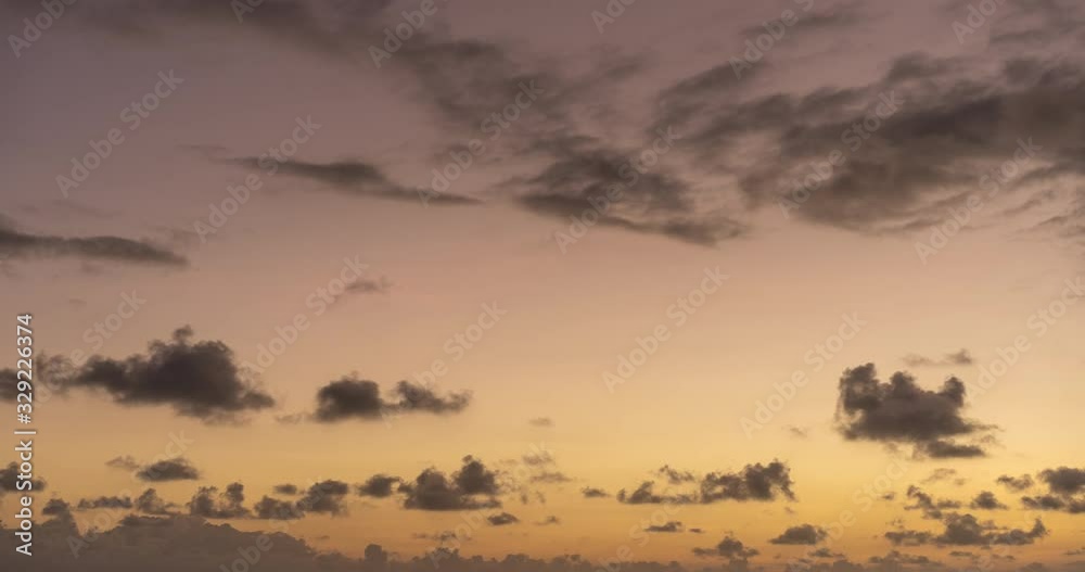 4K Time lapse, beautiful sky with clouds background