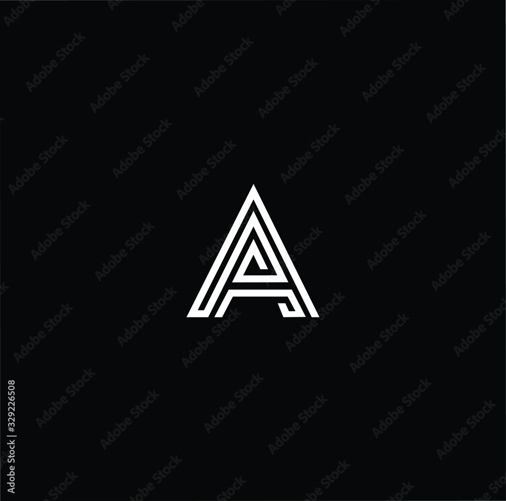 Minimal elegant monogram art logo. Outstanding professional trendy awesome artistic A AA AAA initial based Alphabet icon logo. Premium Business logo White color on black background Minimal elegant monogram art logo. Outstanding professional trendy awesome artistic A AA AAA initial based Alphabet icon logo. Premium Business logo White color on black background