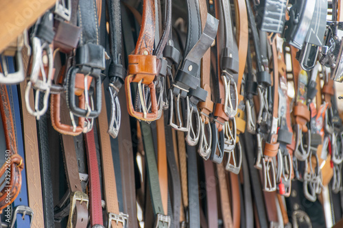 hanging leather straps