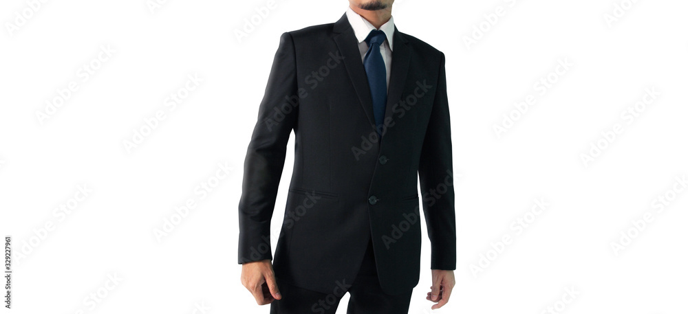 Business portrait of handsome man in black suit Business portrait of handsome man in black suit