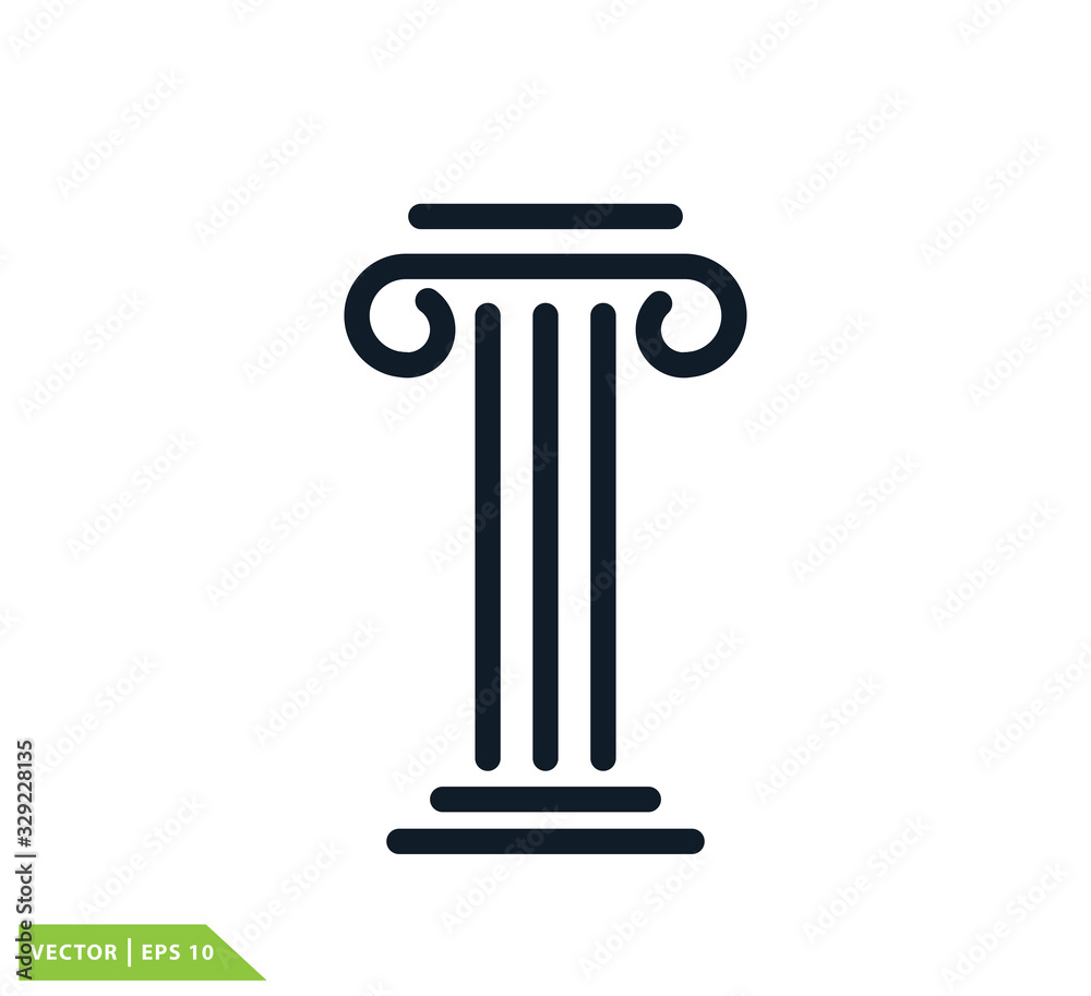 Pillar logo design template trendy Pillar logo design template trendy