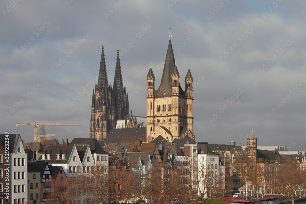 Historic center of european city. Cologne, Germany