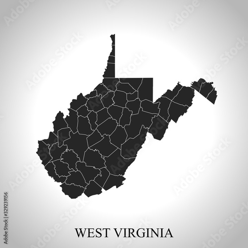 map of West Virginia