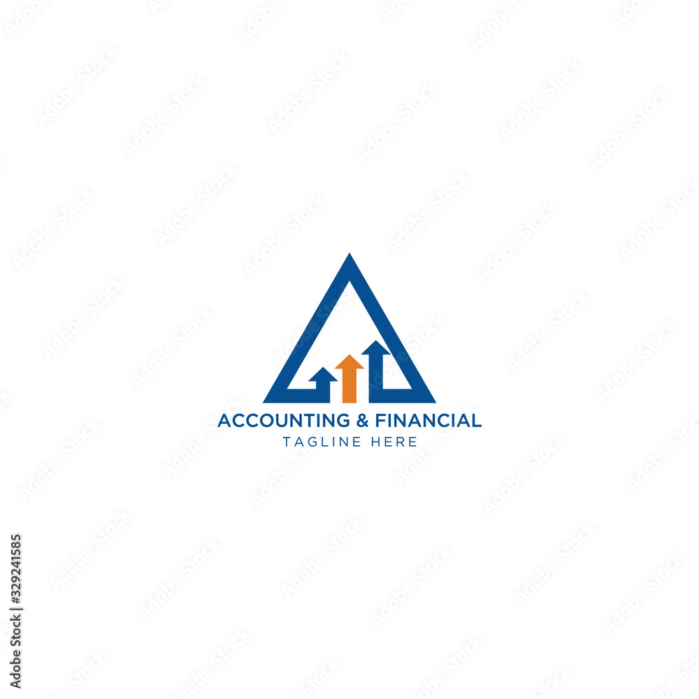 Financial and Accounting  Logo Template, Growth, economy, business, finance