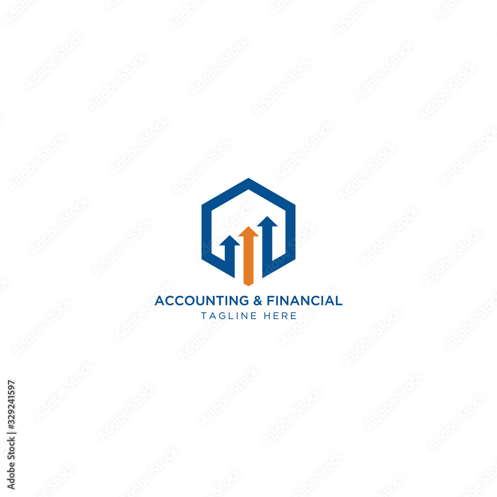 Financial and Accounting  Logo Template, Growth, economy, business, finance
