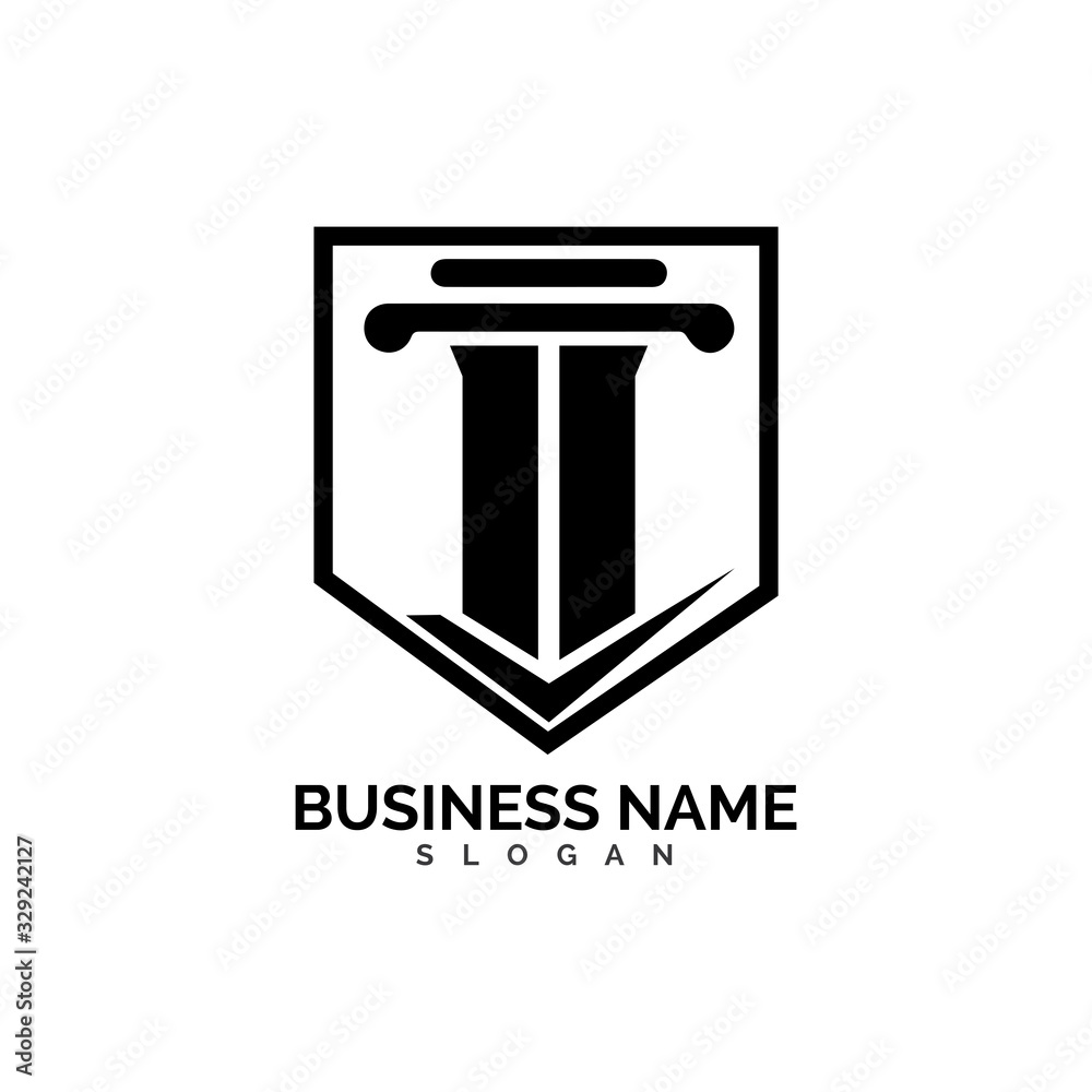 pillar Logo vector Template illustration design pillar Logo vector Template illustration design