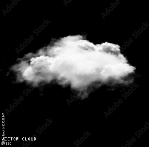 Cloud shape vector illustration