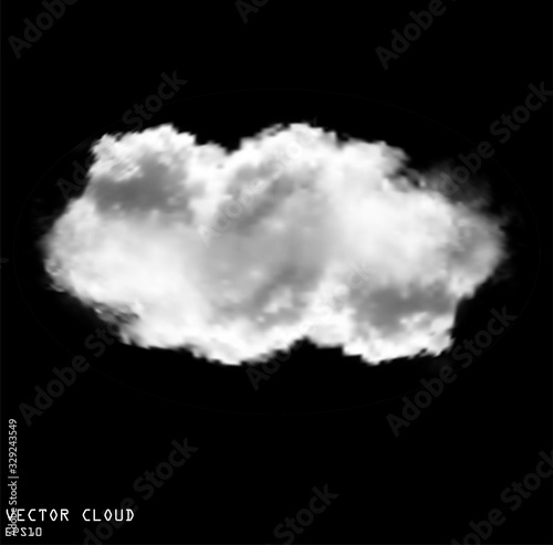 Cloud shape vector illustration