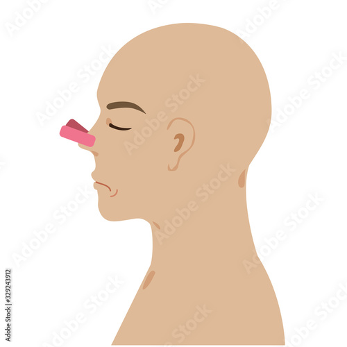 People expression - bad smell vector.
