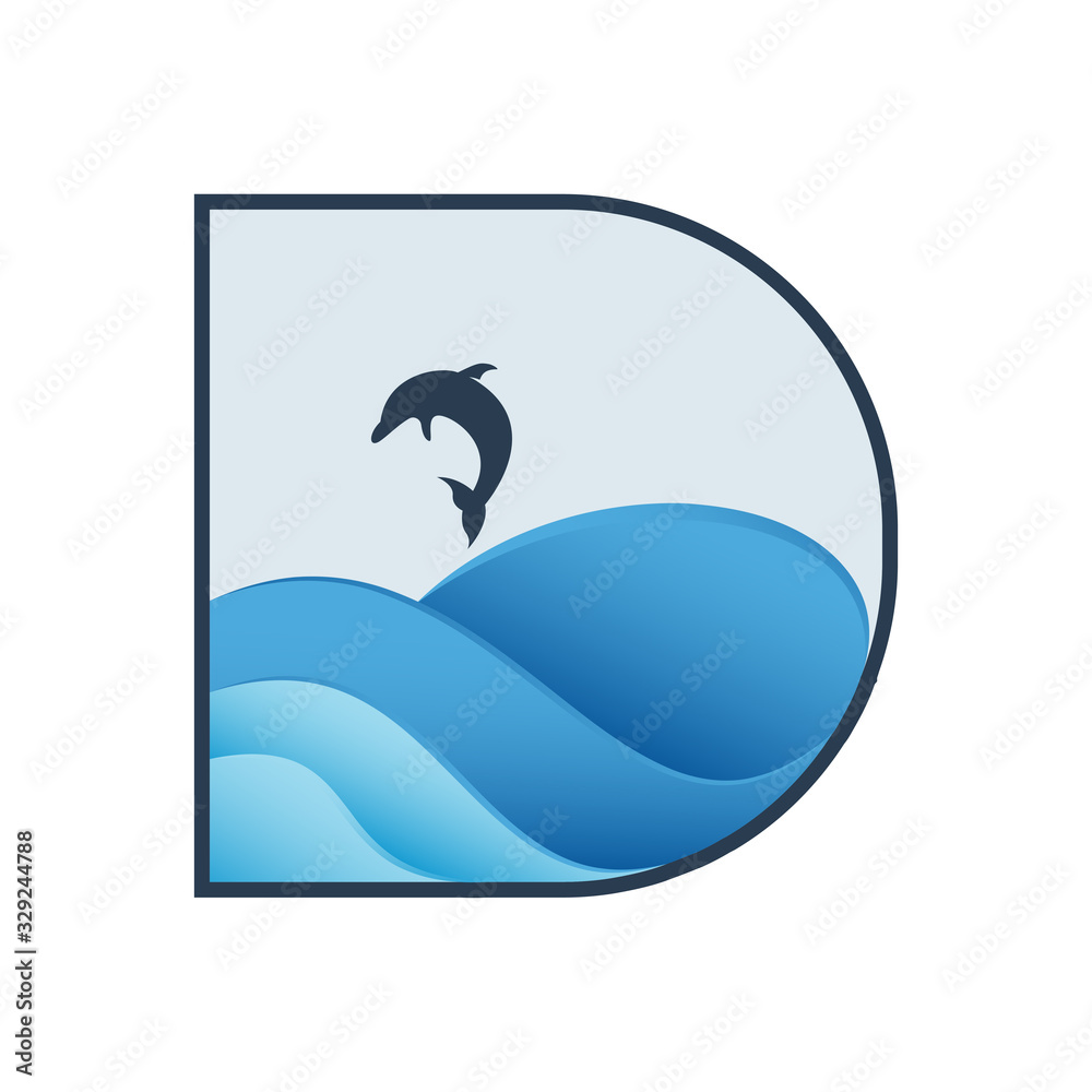 Obraz premium Dolhin Logo Template