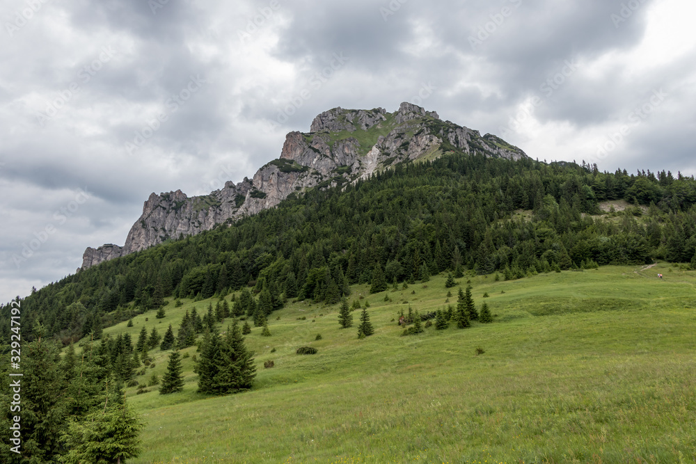 View of Velky Rozsutec peak located in the north part of Mala Fatra mountain, Northern Slovakia