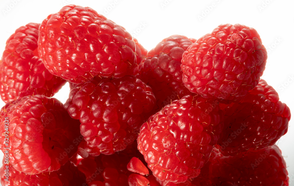 Frash Raspberry isolated on white background Frash Raspberry isolated on white background
