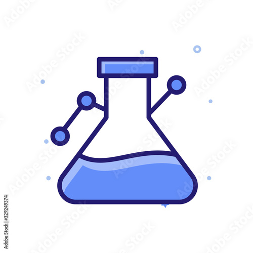 Business Reserach Vector illustration Outline Filled With Color Background and Investment icon.