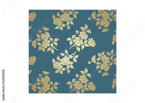 wedding card design, paisley floral pattern , India	