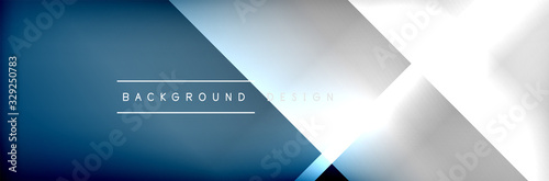Abstract background - squares and lines composition created with lights and shadows. Technology or business digital template