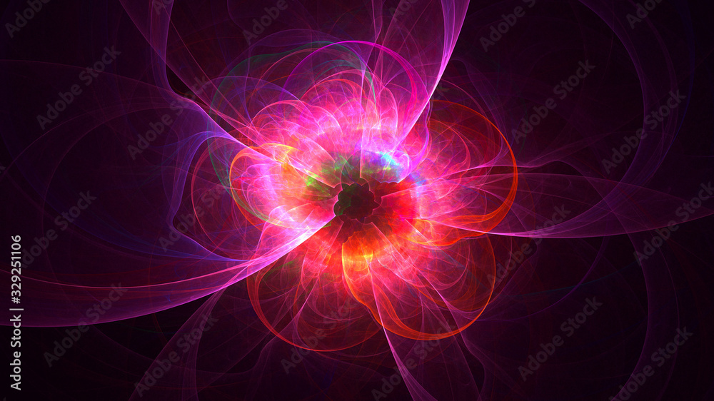 Fractal 3D rendering abstract and shiny background Fractal 3D rendering abstract and shiny background