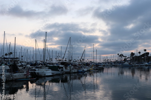 yachts in the marina