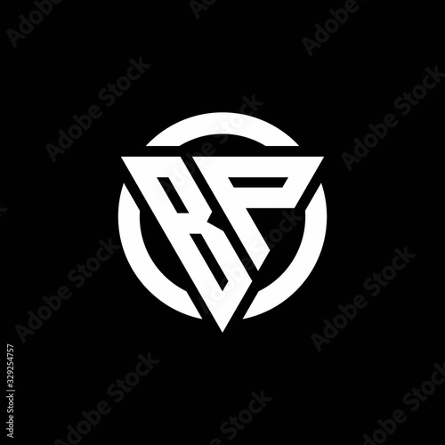 Valokuva BP logo with triangle shape and circle rounded design template