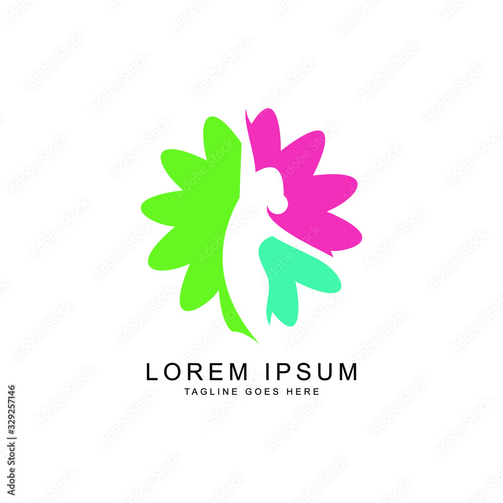 yoga logo template yoga logo template