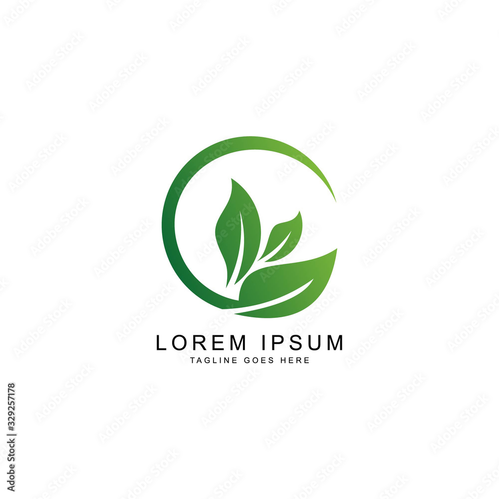 leaf logo template leaf logo template