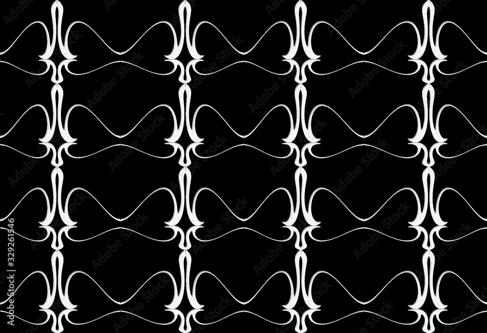 Naklejka premium Seamless pattern design with floral background elements, beautiful ornaments